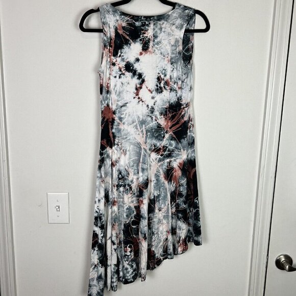 Heyne Bogut Shift Dress Womens XS Gray Asymmetrical Long Sleeve Lagenlook - Picture 9 of 9